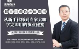执业律师的忠告,品质、知识、信念与生存之道